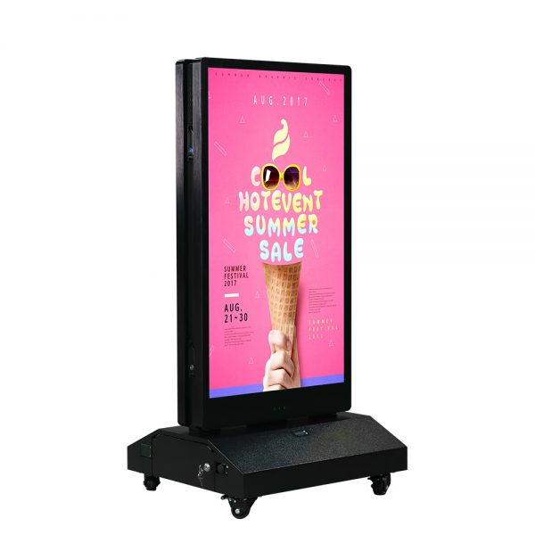 55“Lithium battery outdoor double-sided digital signage - Image 2