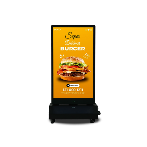 43" Lithium battery outdoor double-sided digital signage