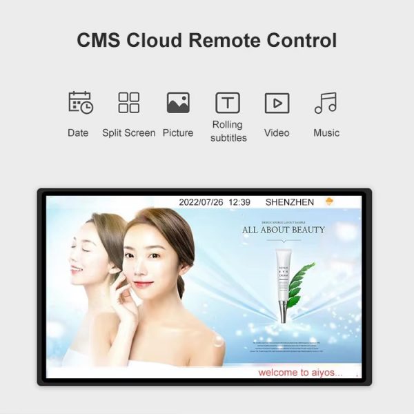 32" 43" 50" 55" LCD wall-mounted digital signage advertising machine - Image 4